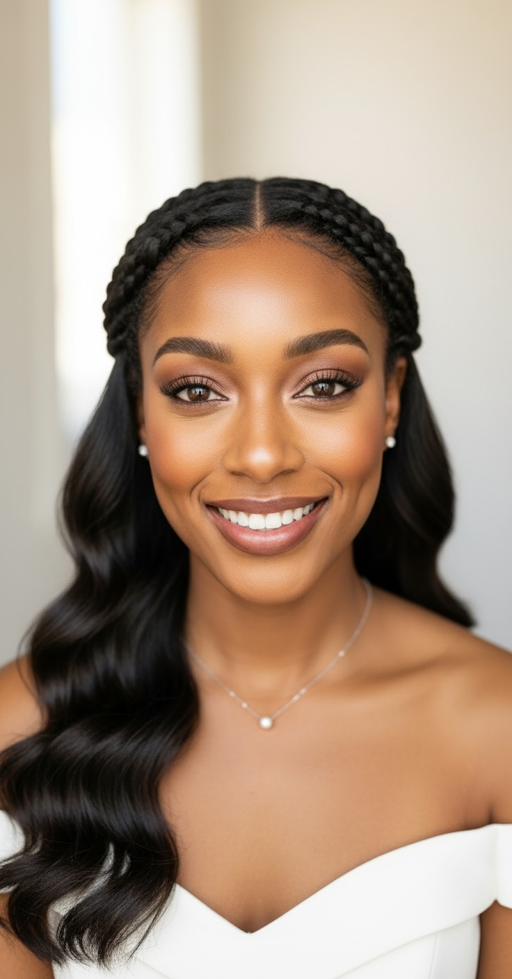 After Bridal Waterfall Braid